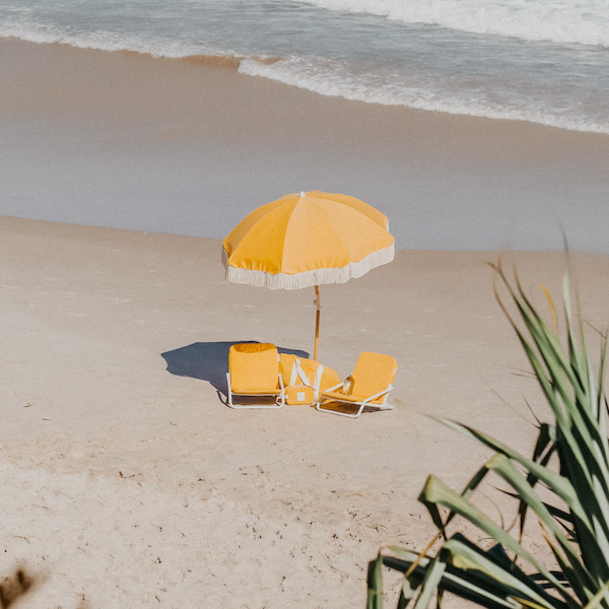 Golden Beach Chair Set