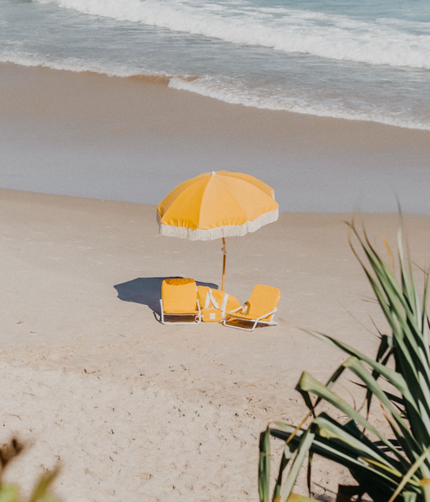 Golden Beach Chair Set